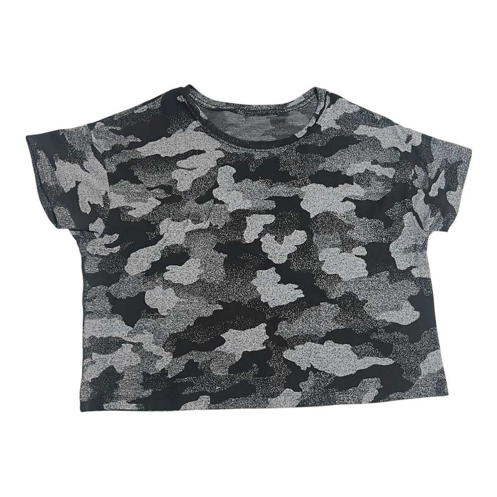 Lululemon Cates Cropped Tee Camo Print